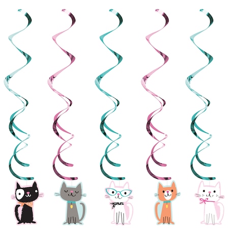 Creative Converting Cat Party Dizzy Danglers, 30", 30PK 329403